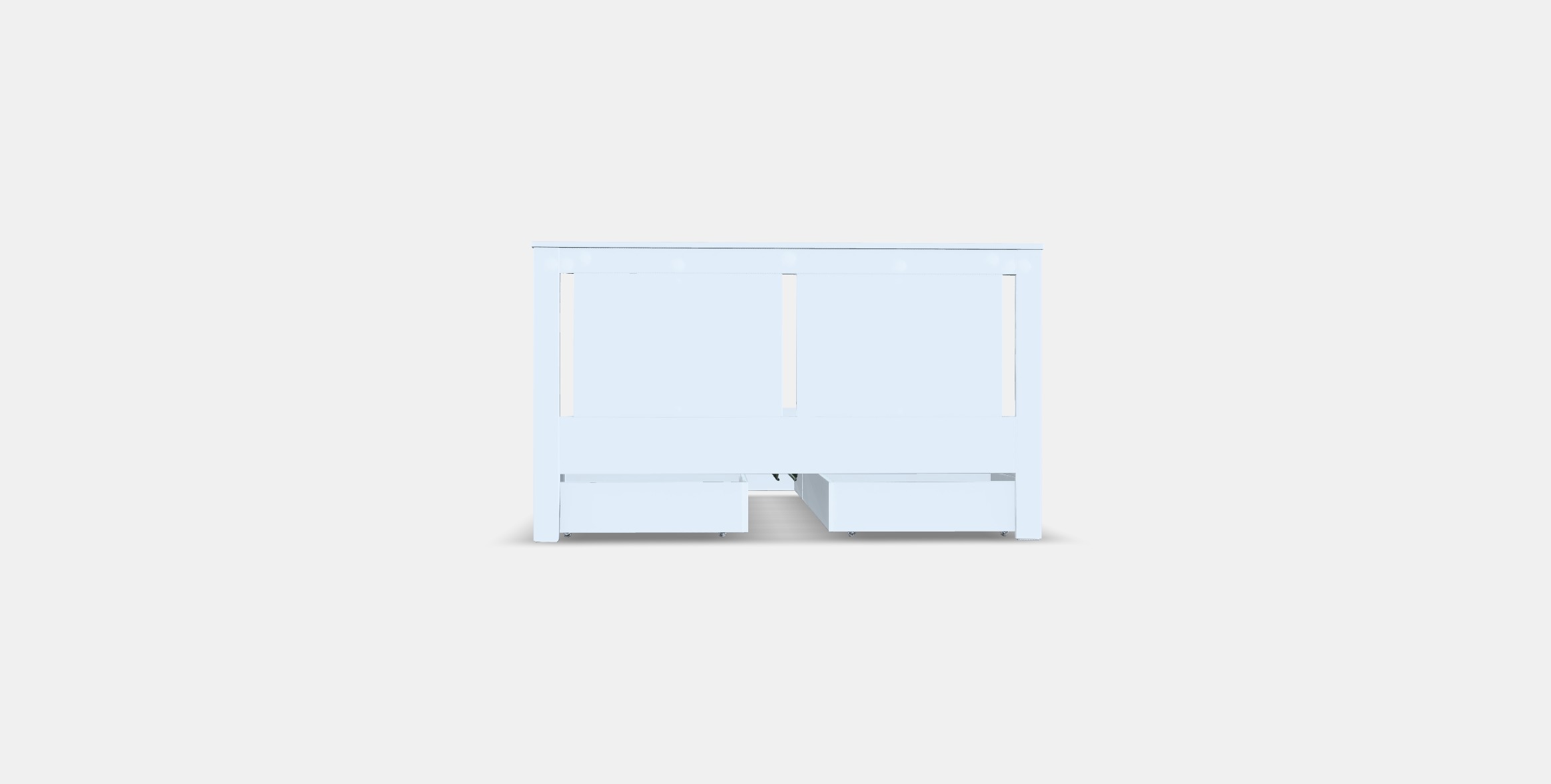 SONGESAND Bed frame with 4 storage boxes 7 3D model_14