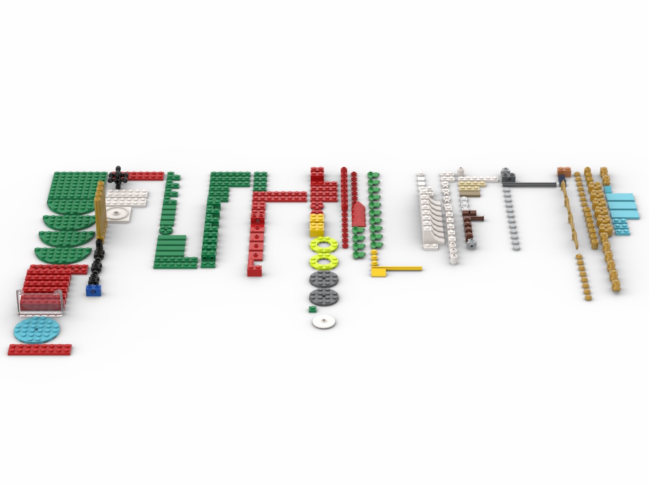 PixelBricks3D - Lego Christmas Carousel  3D print model_1