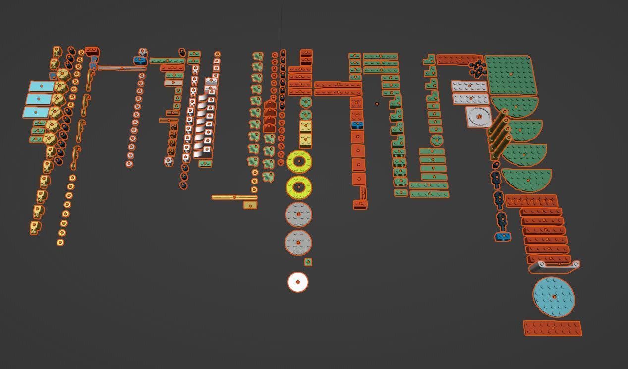PixelBricks3D - Lego Christmas Carousel  3D print model_4