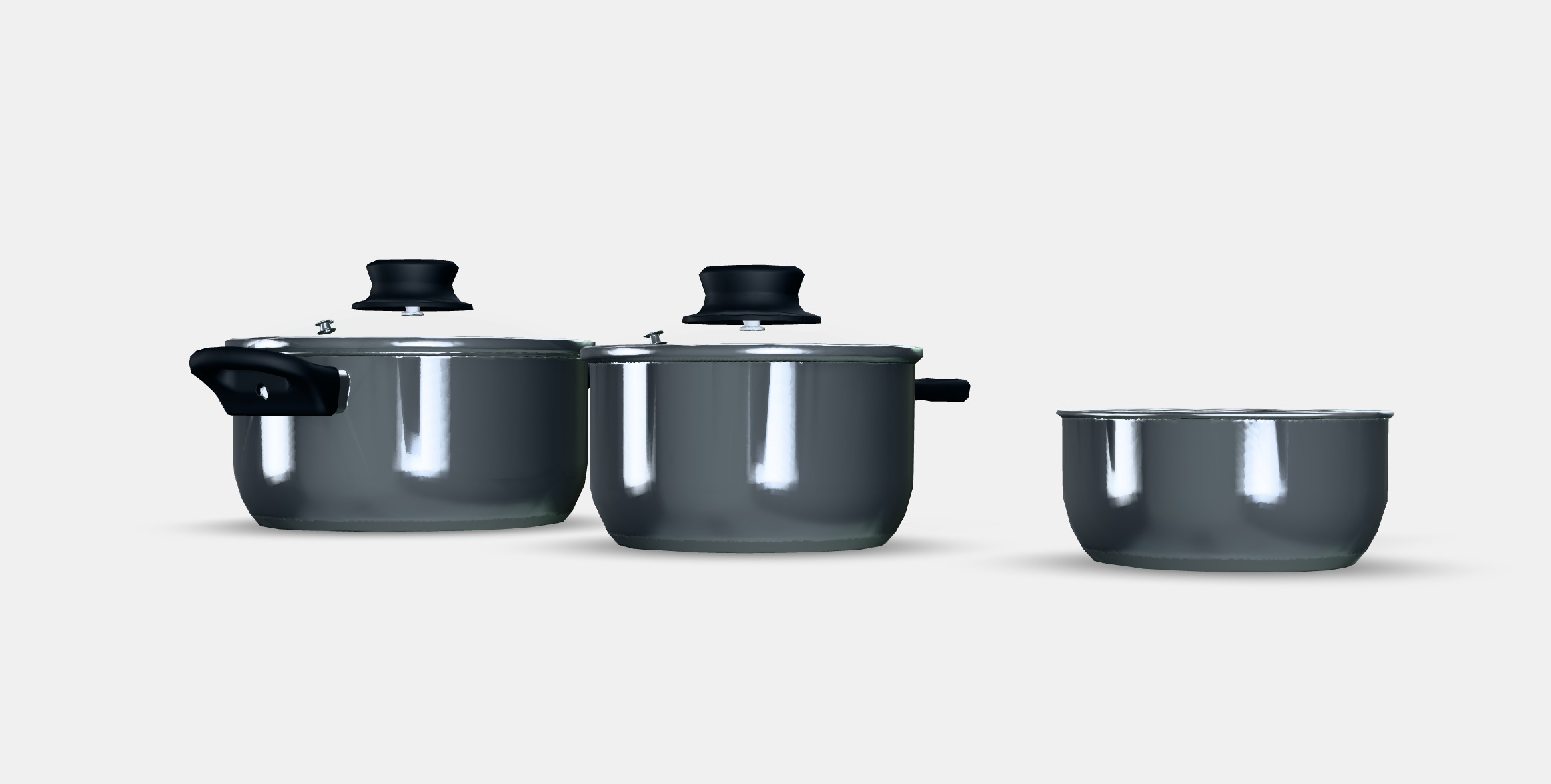 ANNONS 5-piece cookware set 1 Low-poly 3D model_6