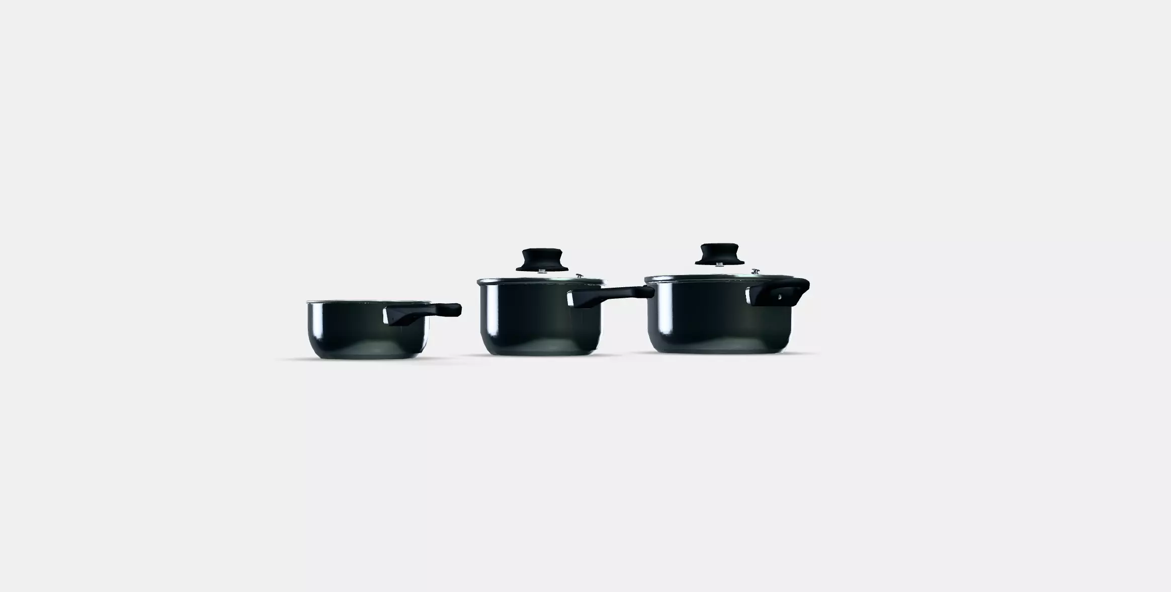 ANNONS 5-piece cookware set 1 Low-poly 3D model_0