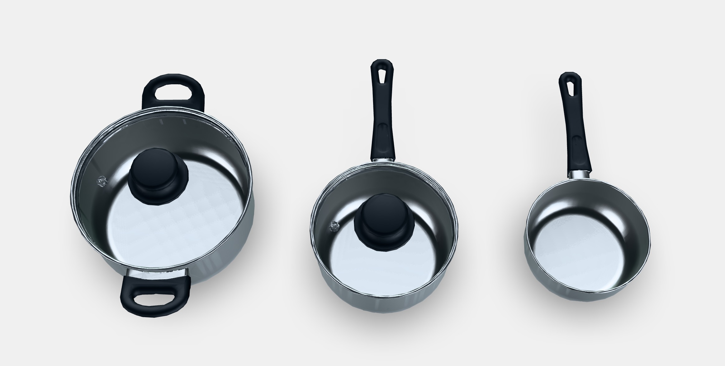 ANNONS 5-piece cookware set 1 Low-poly 3D model_4