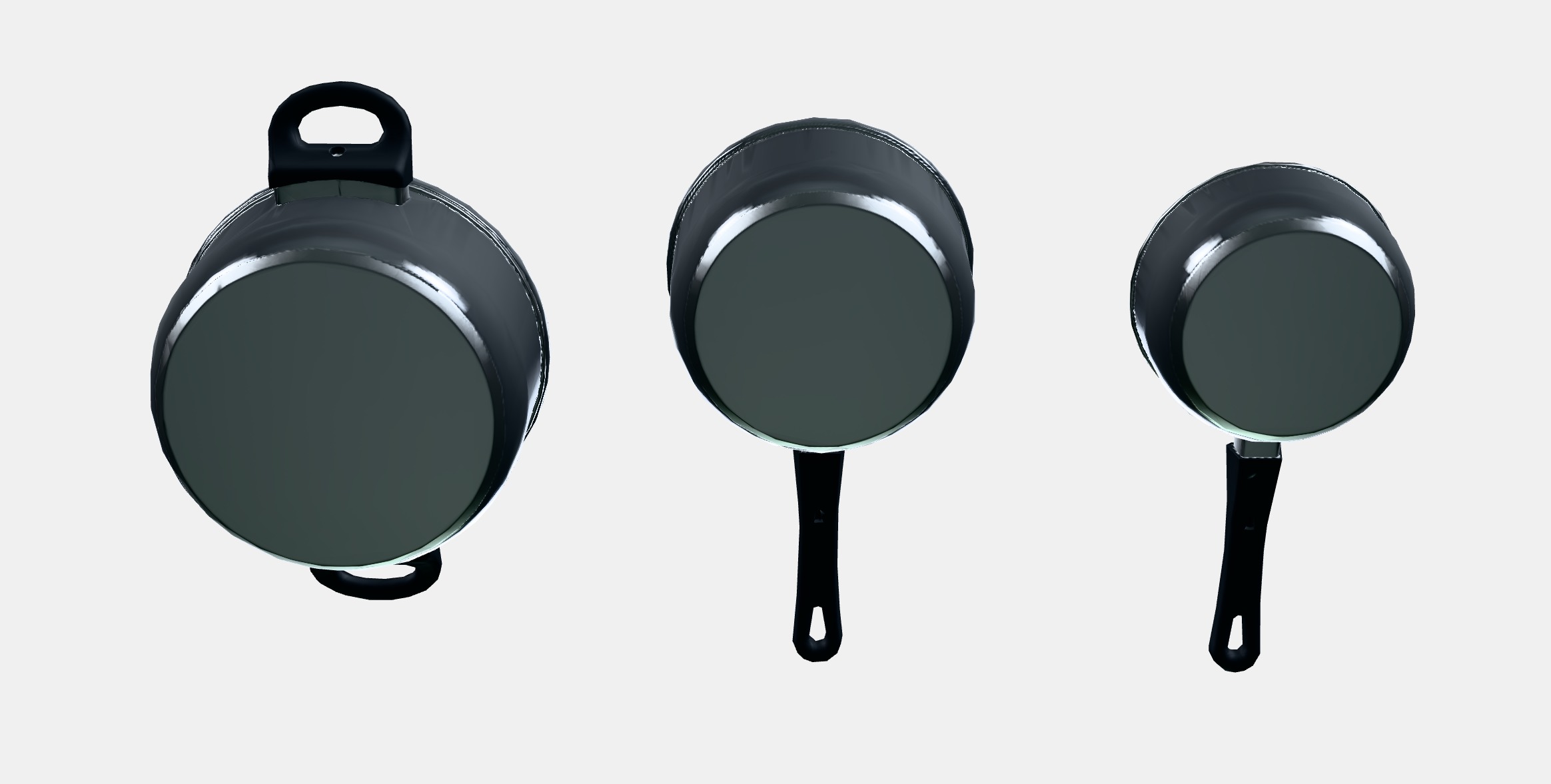 ANNONS 5-piece cookware set 1 Low-poly 3D model_8