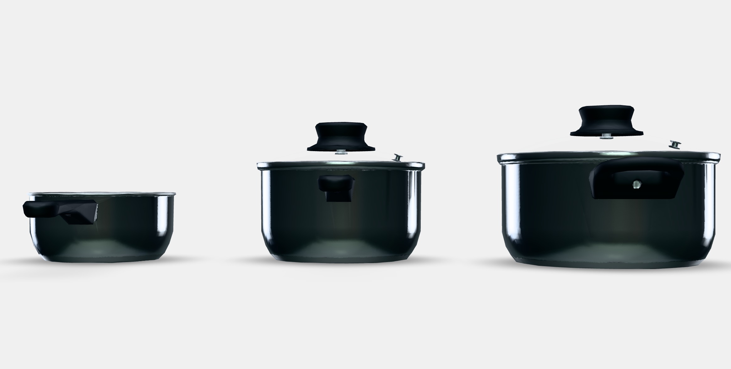 ANNONS 5-piece cookware set 1 Low-poly 3D model_11