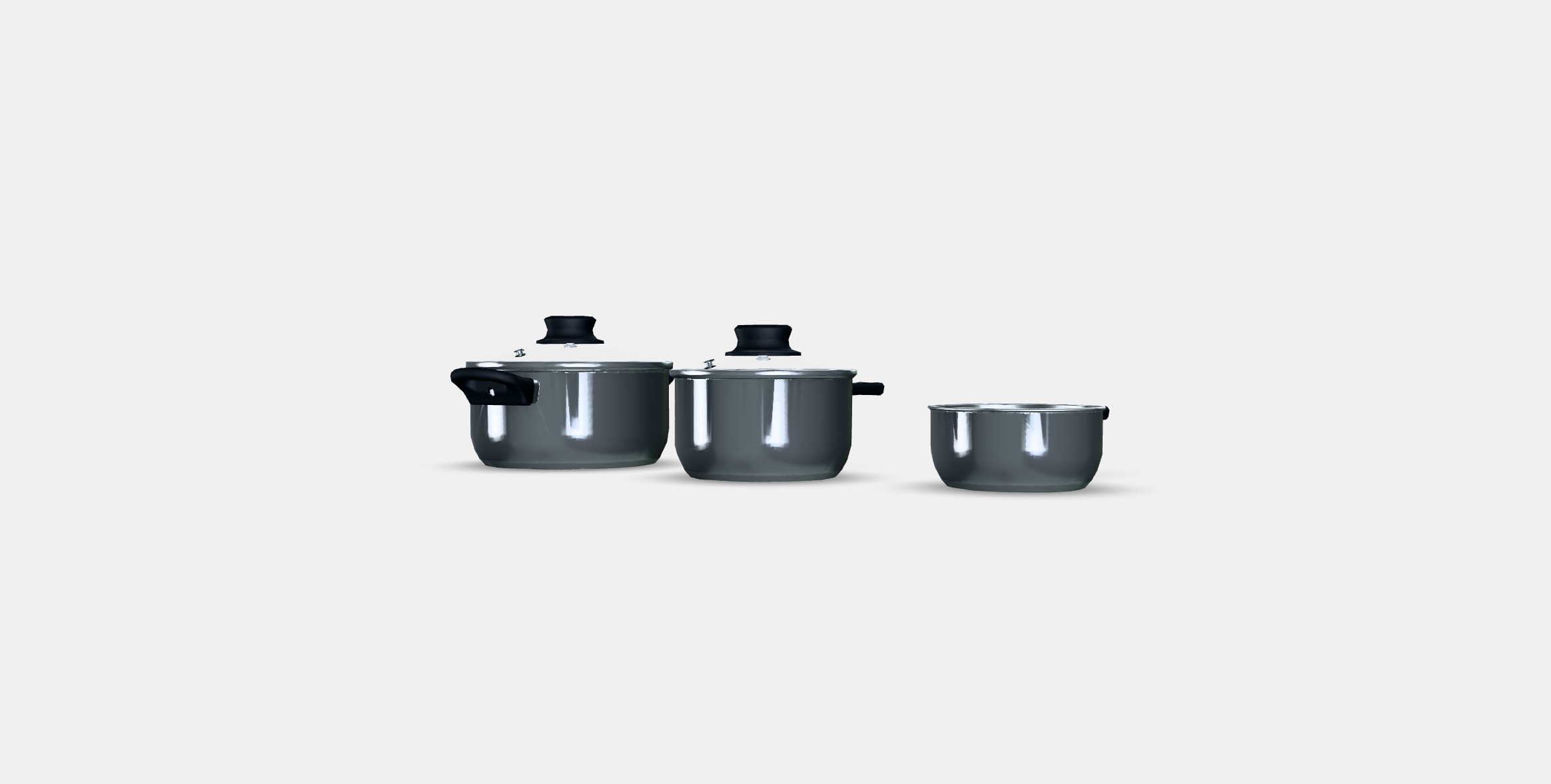 ANNONS 5-piece cookware set 1 Low-poly 3D model_5