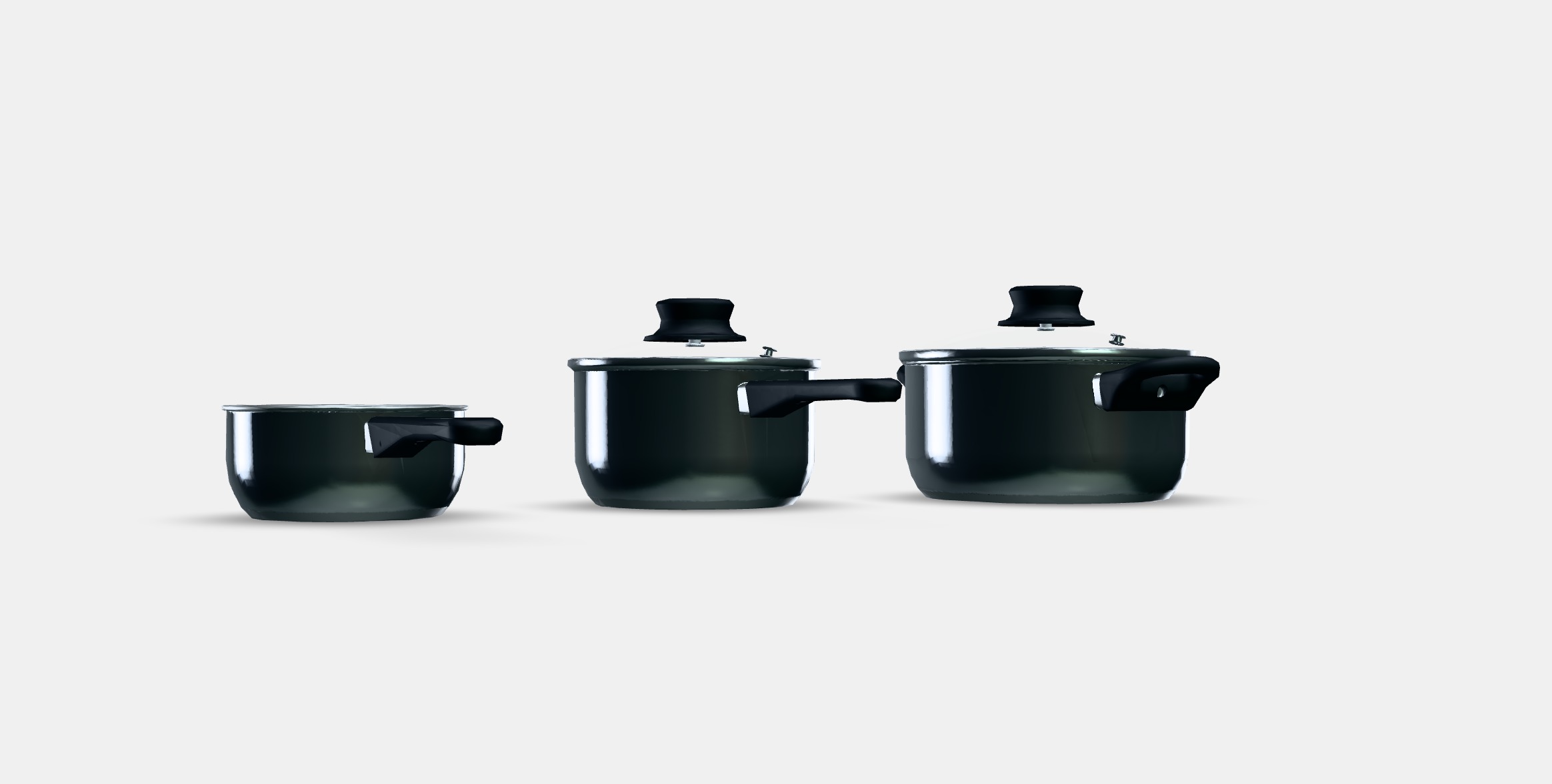 ANNONS 5-piece cookware set 1 Low-poly 3D model_9