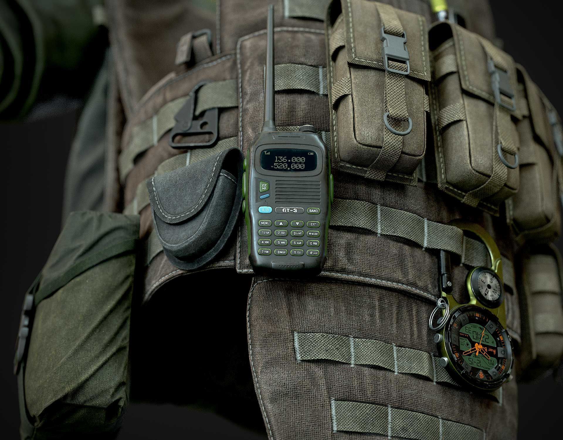 Vest backpacks Bags Pouches and Survival Kits Low-poly 3D model_14