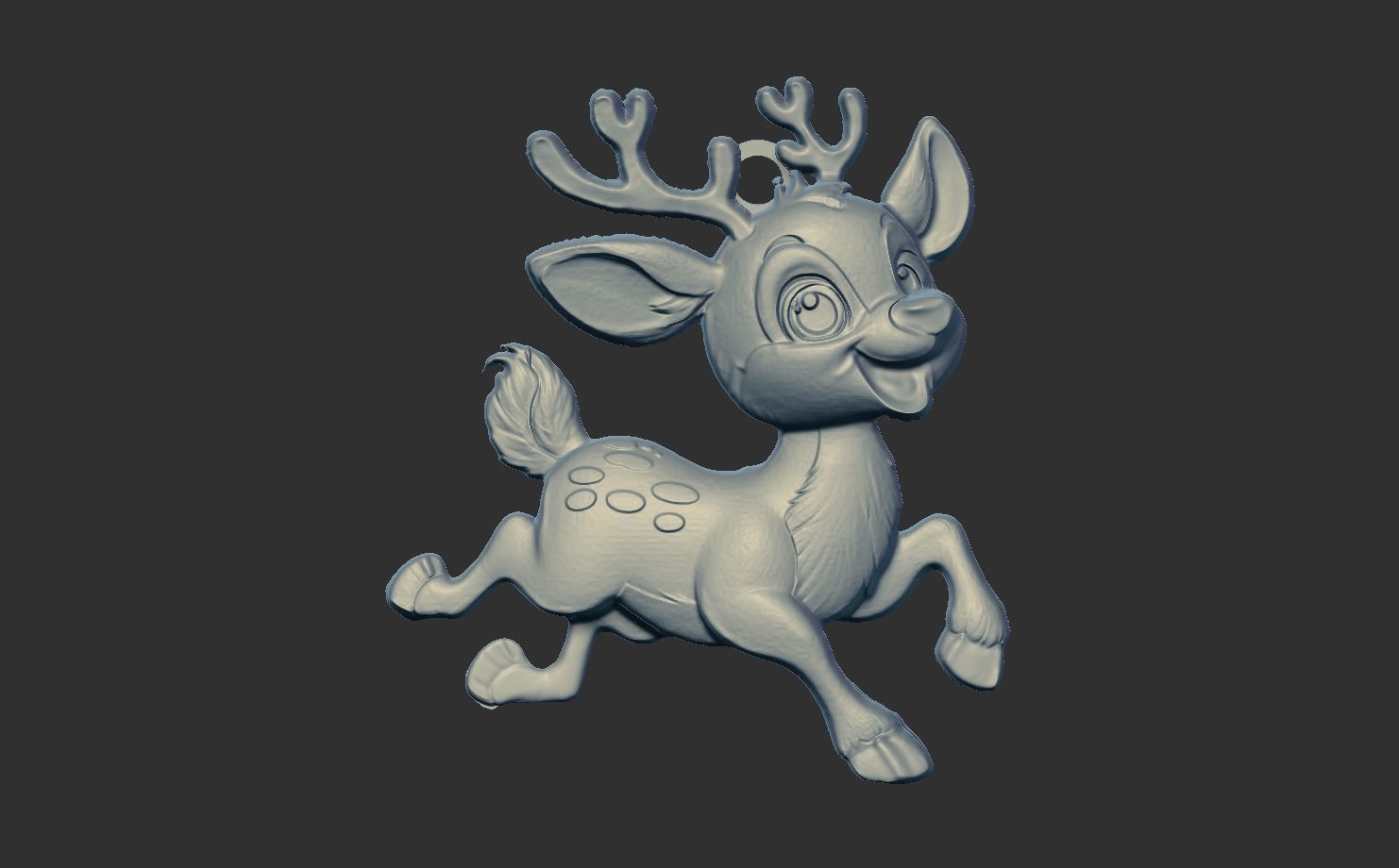 cartoon deer 3dmodel 3D print model_7