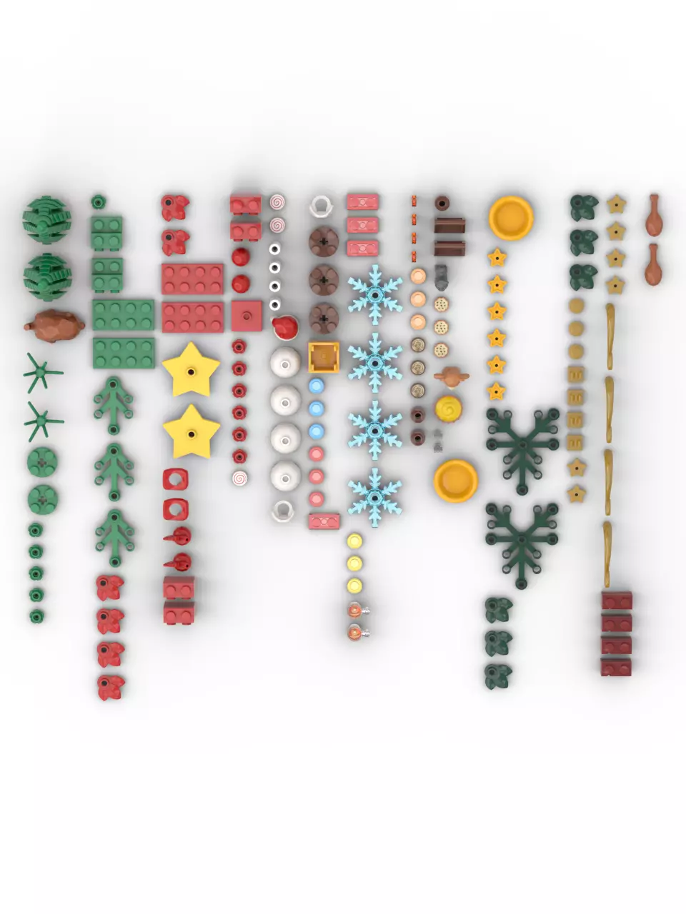 PixelBricks3D - Lego Christmas Fun Set  3D print model_0