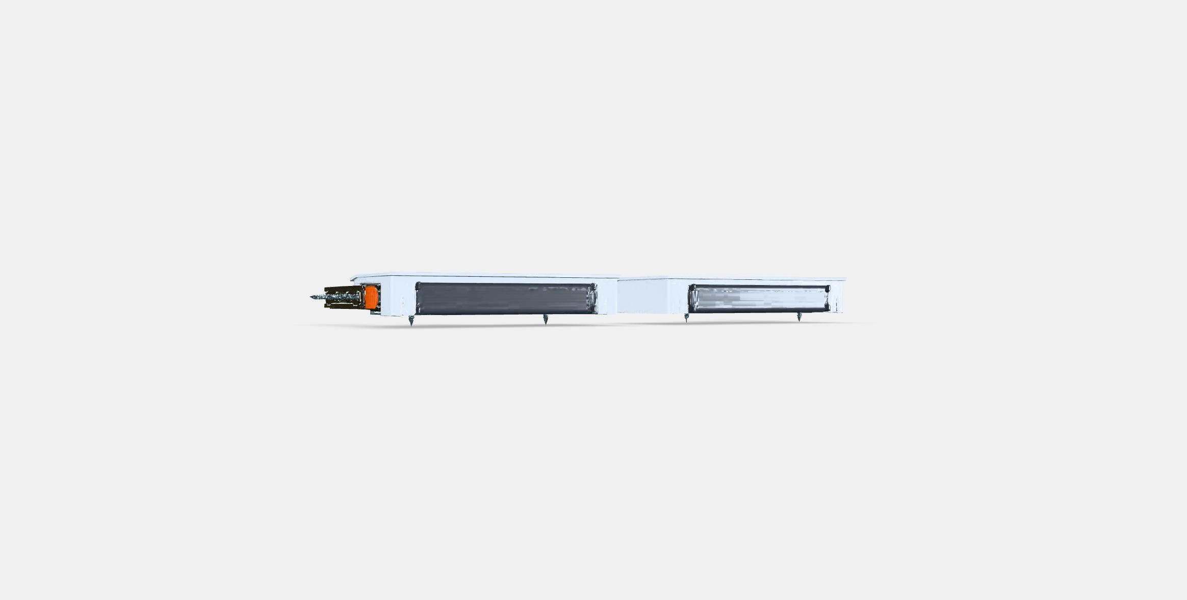 UTRUSTA Hinge w damper for horizontal door Low-poly 3D model_16