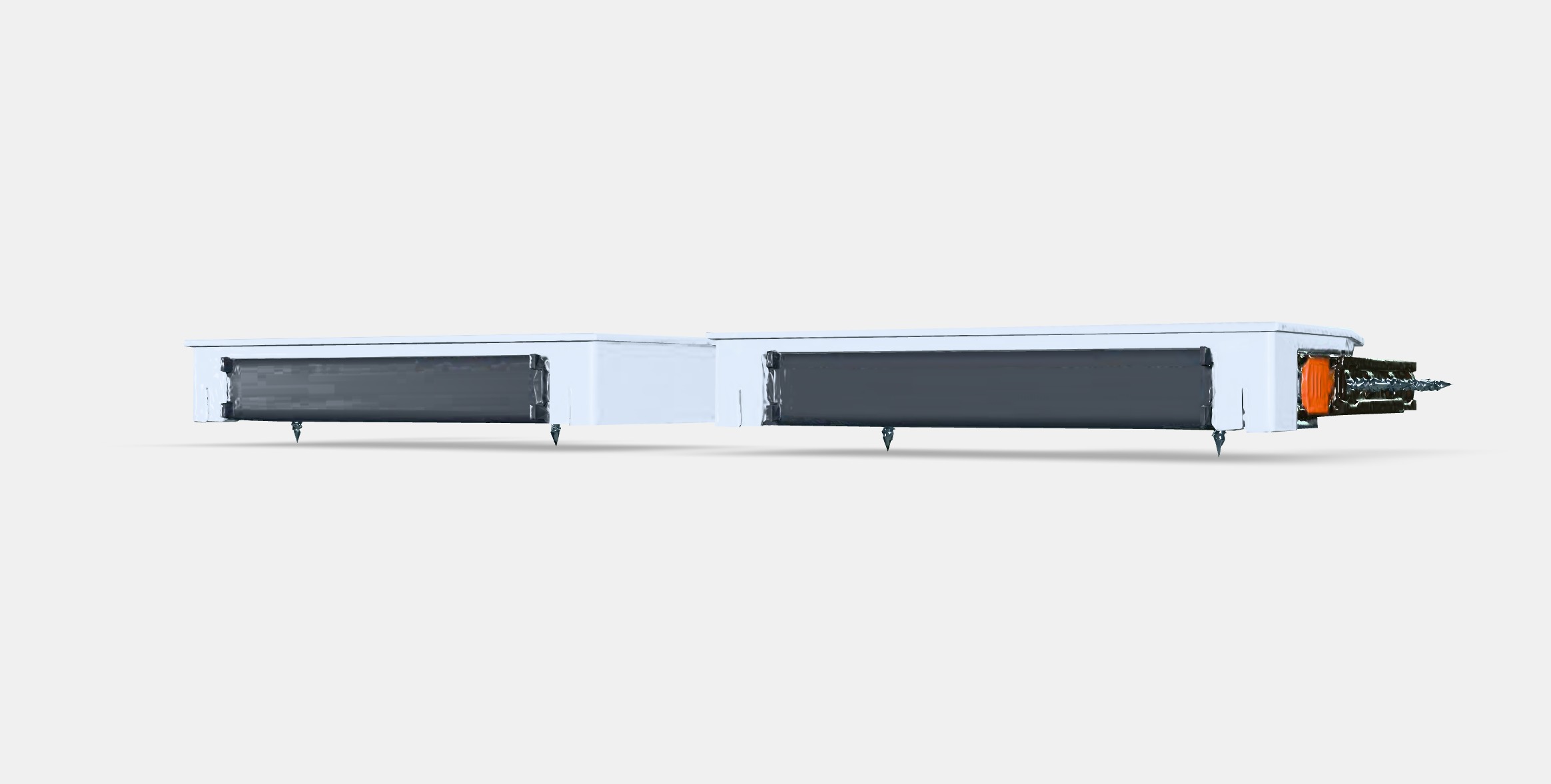 UTRUSTA Hinge w damper for horizontal door Low-poly 3D model_6