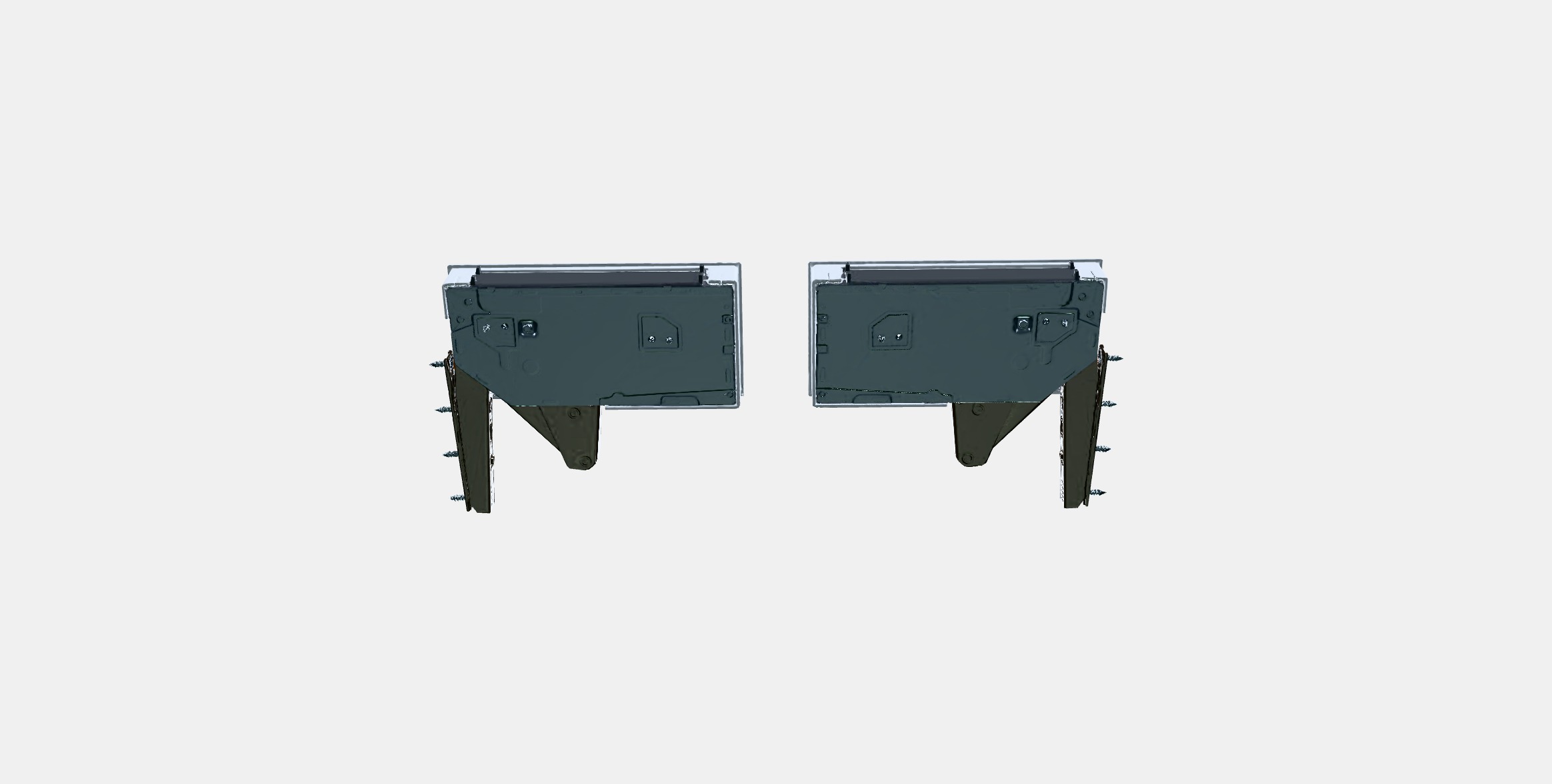 UTRUSTA Hinge w damper for horizontal door Low-poly 3D model_7