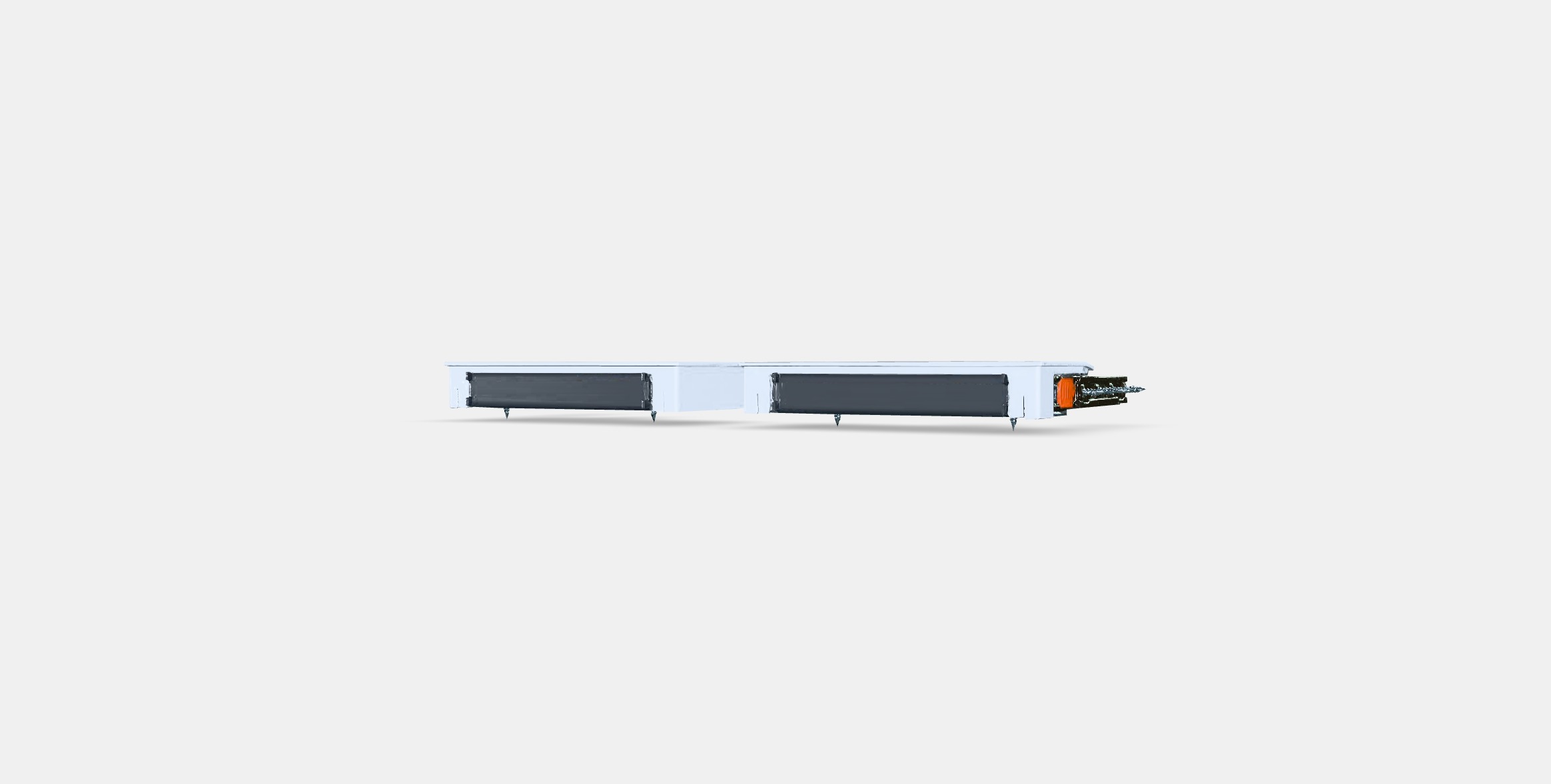 UTRUSTA Hinge w damper for horizontal door Low-poly 3D model_5