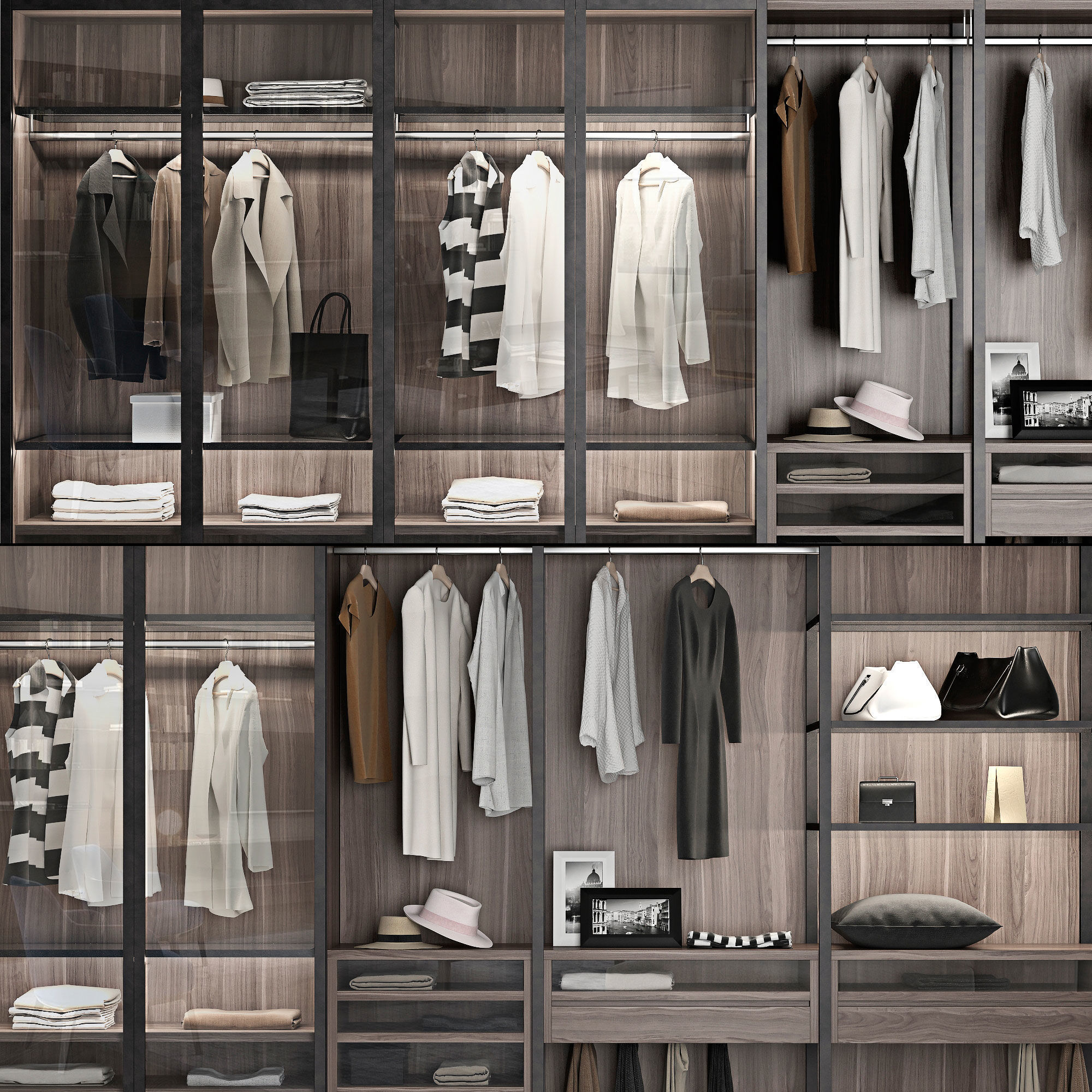 Wardrobe 3D model_3