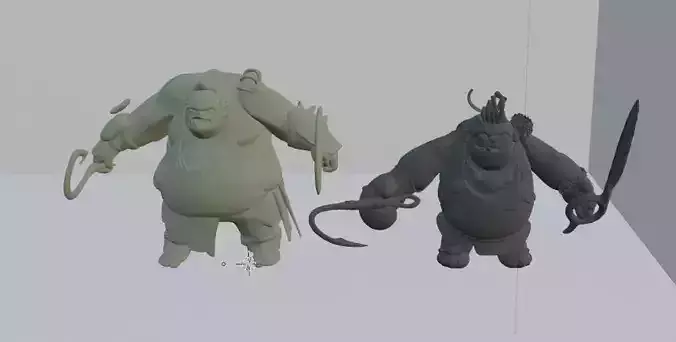 3D Model of Pudge from Dota 2
