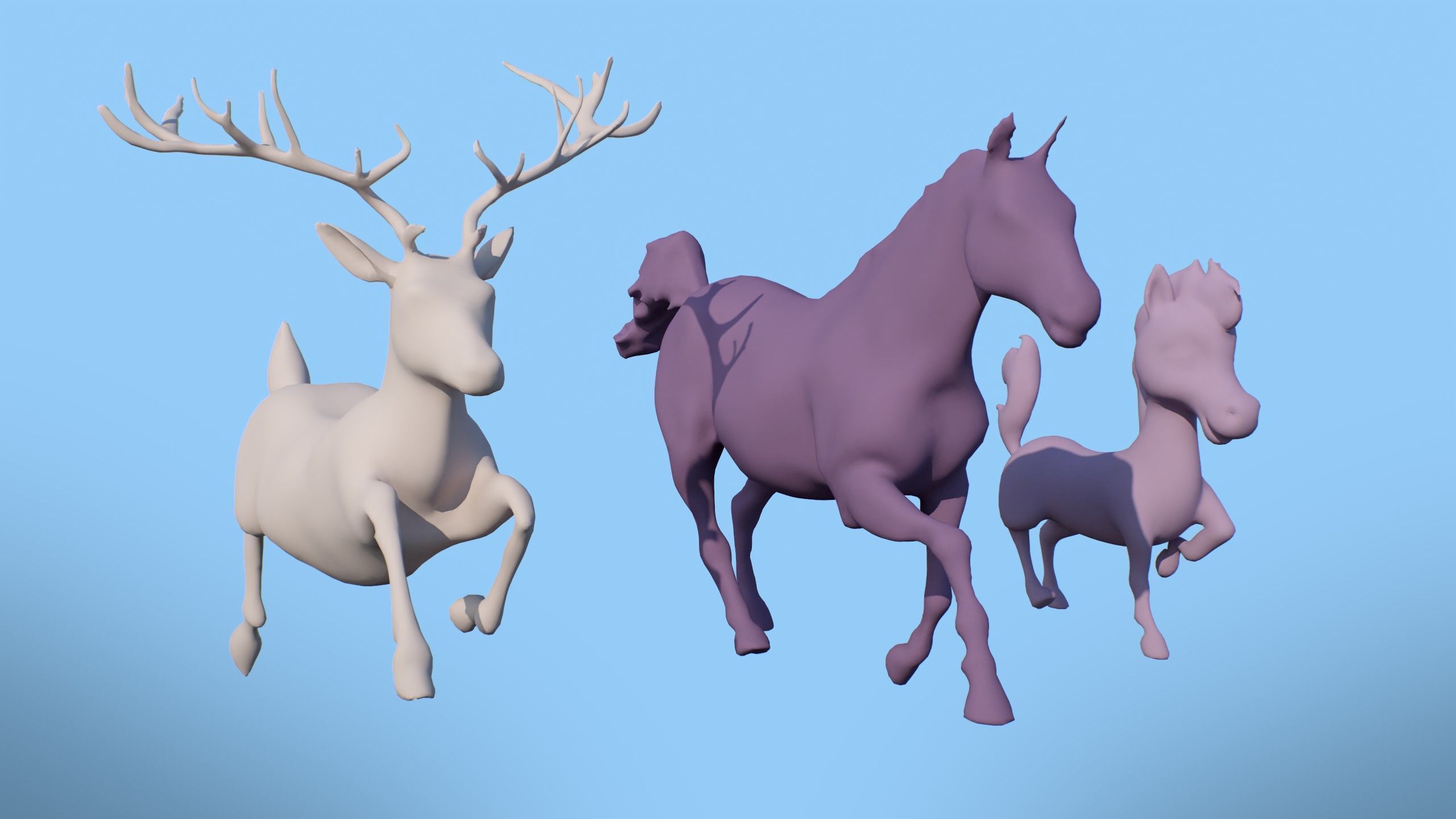 Stylized Winter City Asset Pack 200 Assets Low-poly 3D model_20