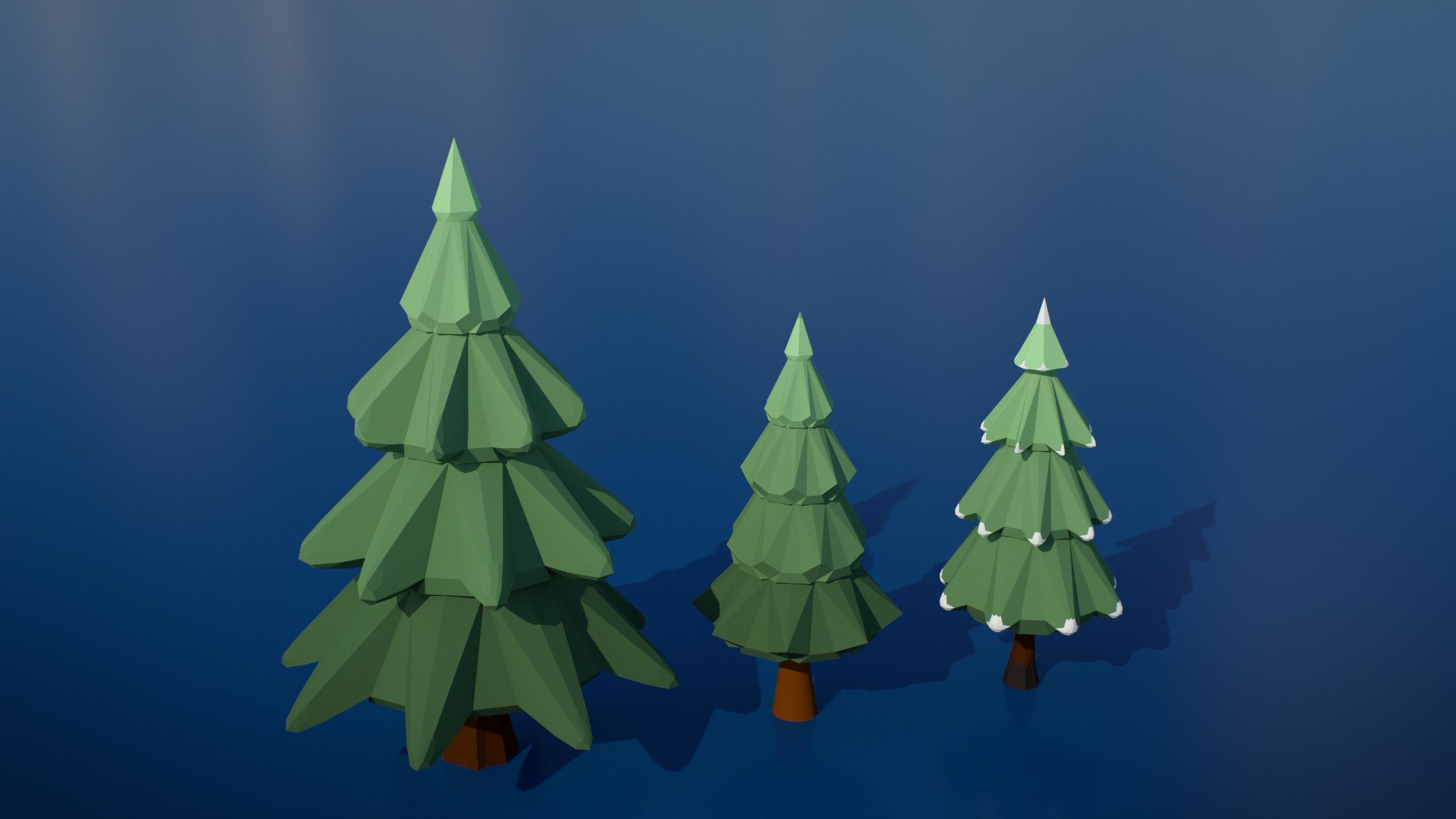 Stylized Winter City Asset Pack 200 Assets Low-poly 3D model_10