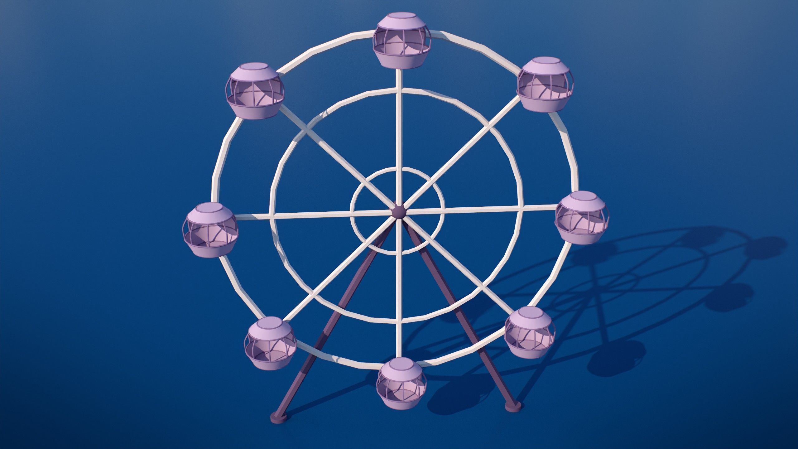 Stylized Winter City Asset Pack 200 Assets Low-poly 3D model_32