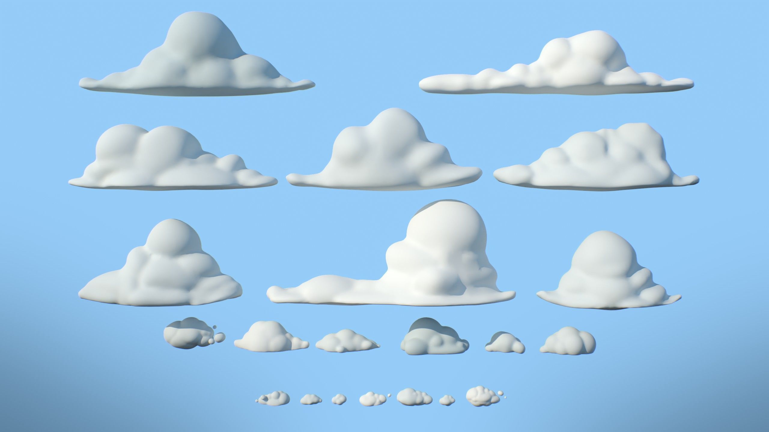 Stylized Winter City Asset Pack 200 Assets Low-poly 3D model_33