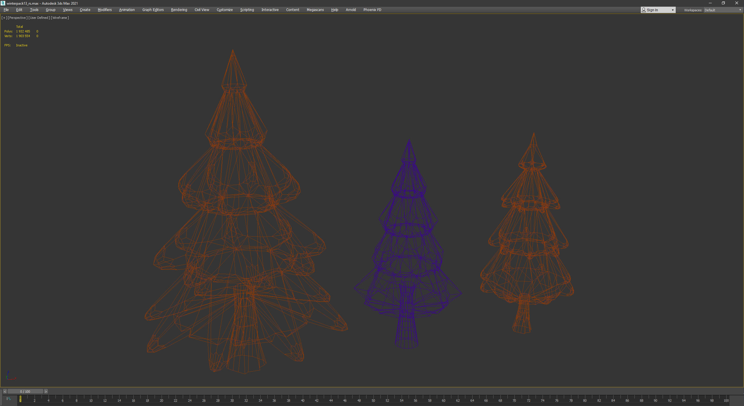 Stylized Winter City Asset Pack 200 Assets Low-poly 3D model_52