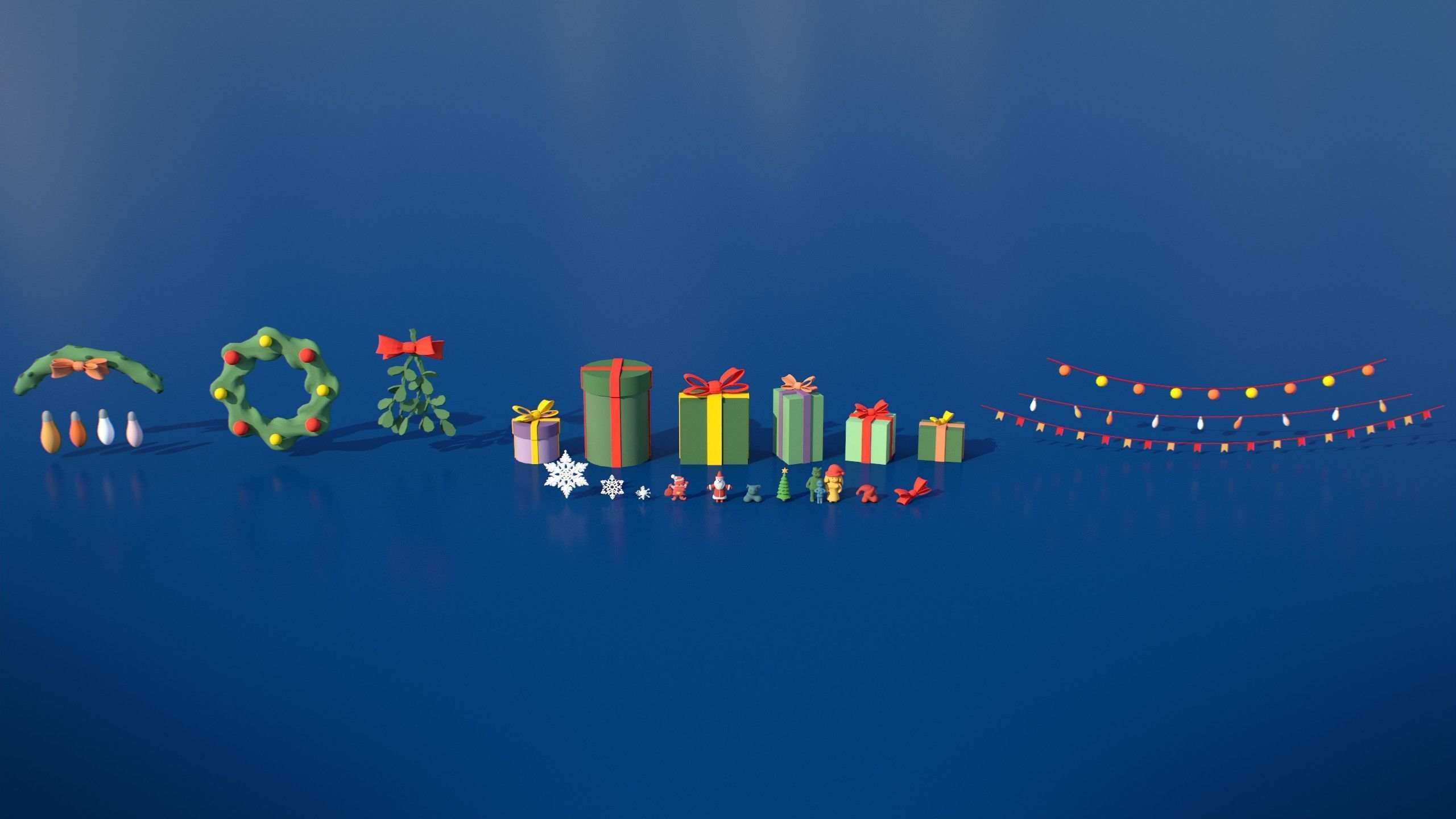 Stylized Winter City Asset Pack 200 Assets Low-poly 3D model_26