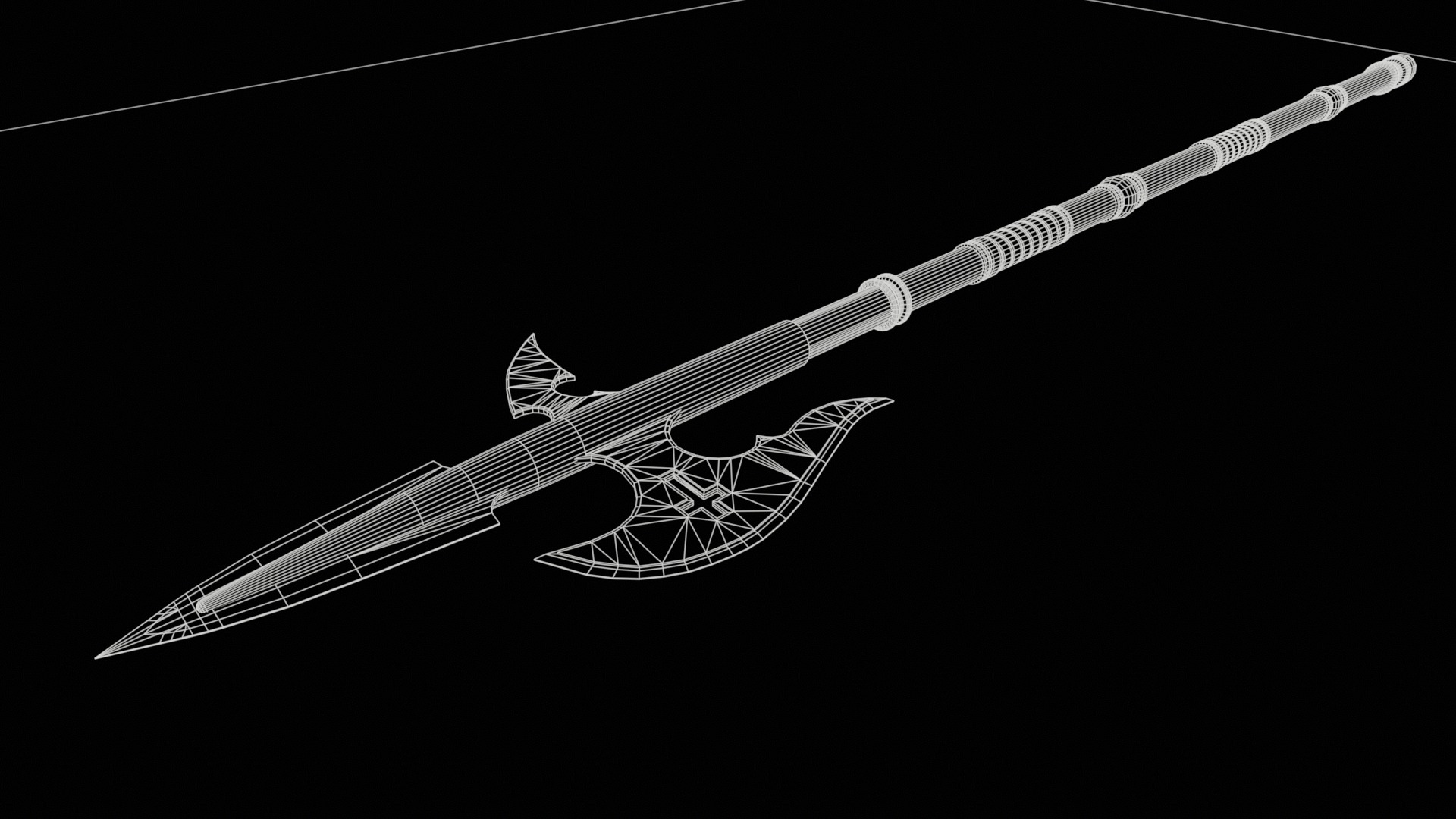 Variabilis - Inquisitor Halberd Low-poly 3D model_5