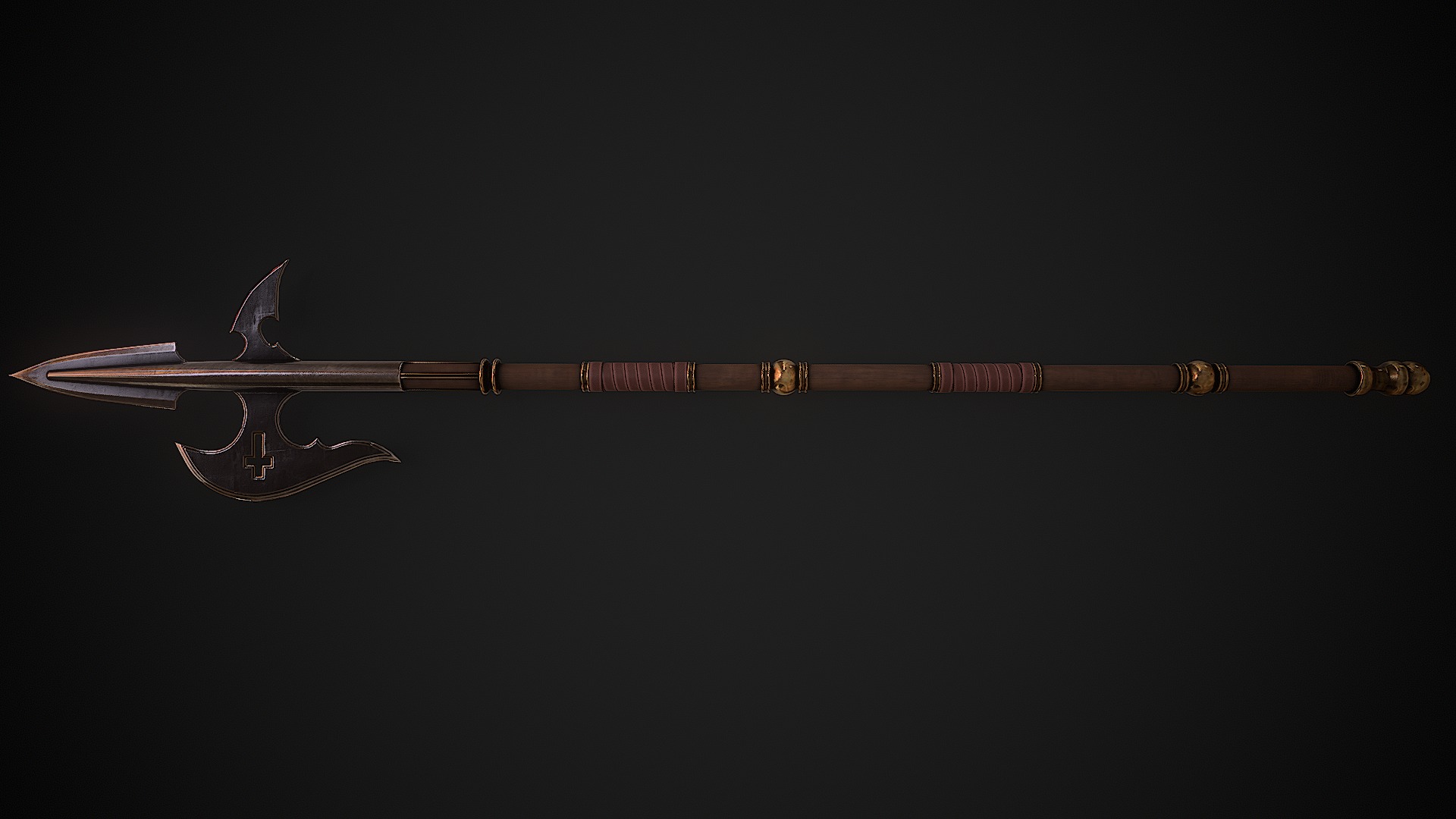 Variabilis - Inquisitor Halberd Low-poly 3D model_3