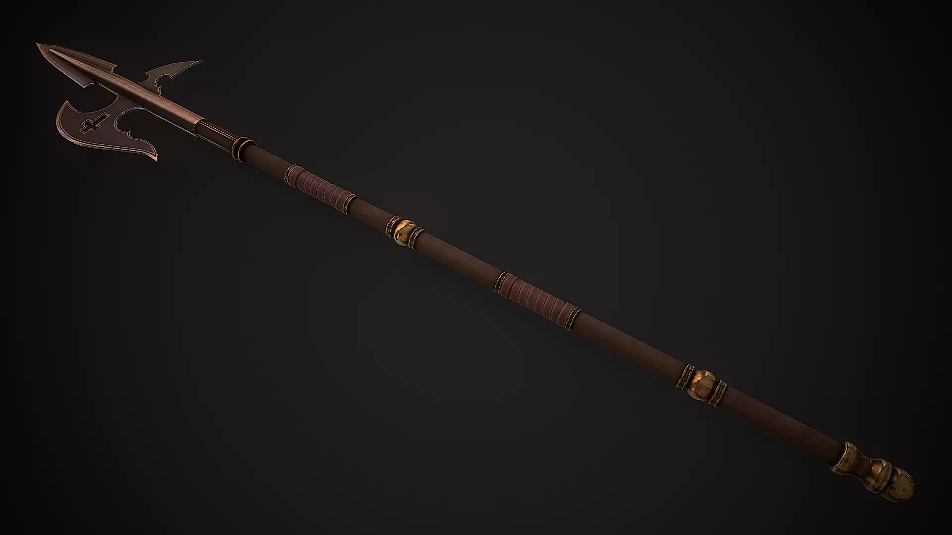 Variabilis - Inquisitor Halberd Low-poly 3D model_0