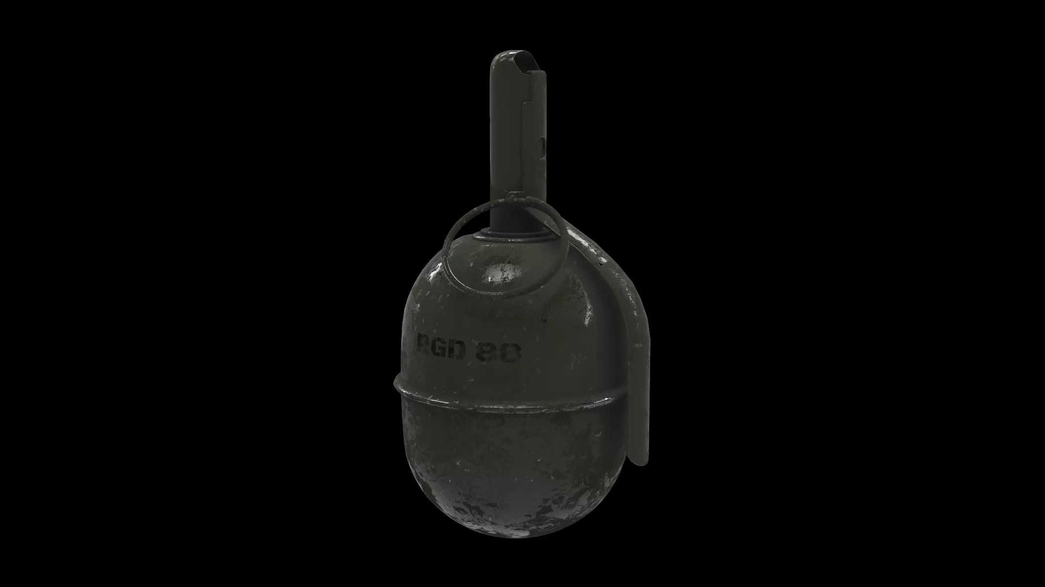 hand grenade 01 3D model