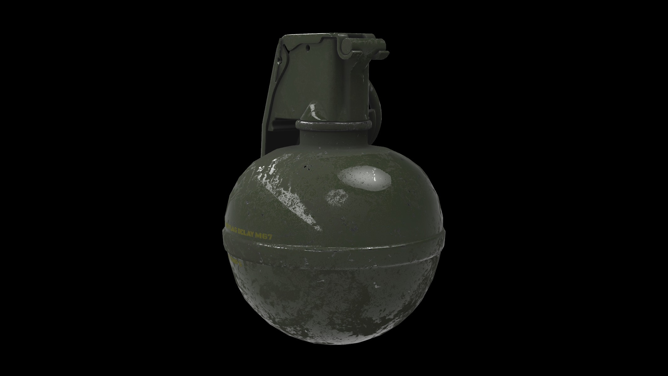hand grenade 02 3D model_1