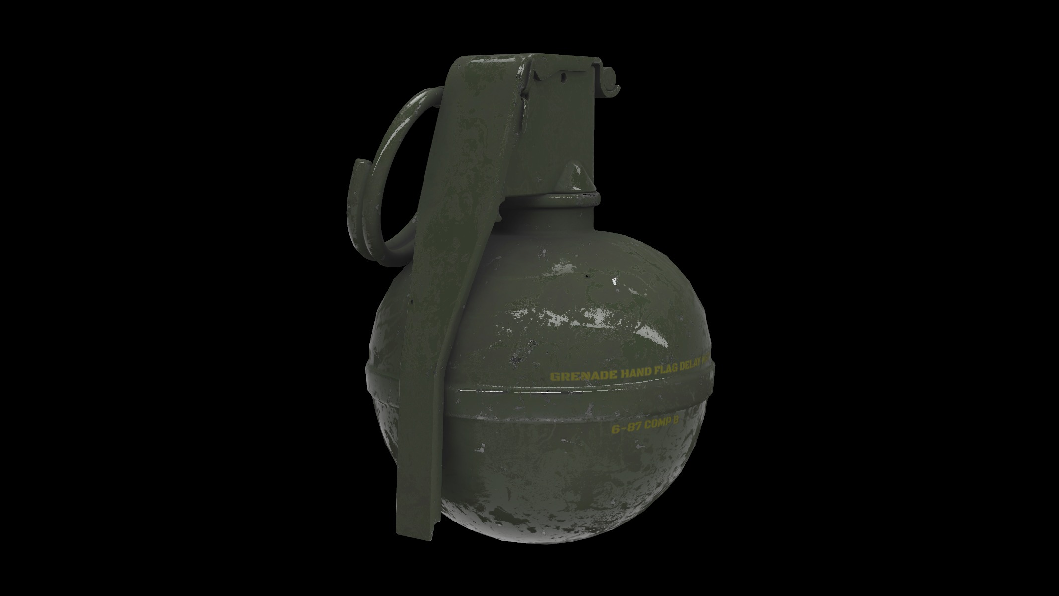 hand grenade 02 3D model_2