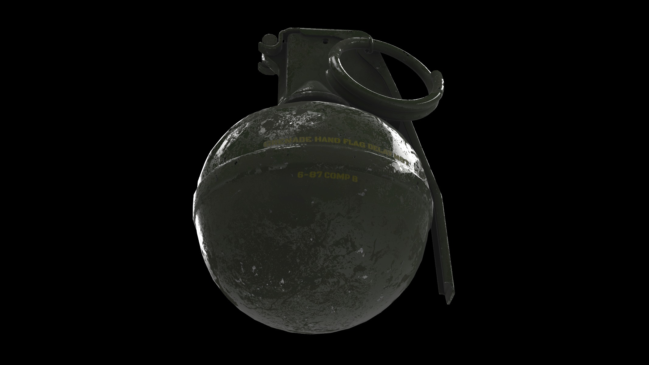 hand grenade 02 3D model_4