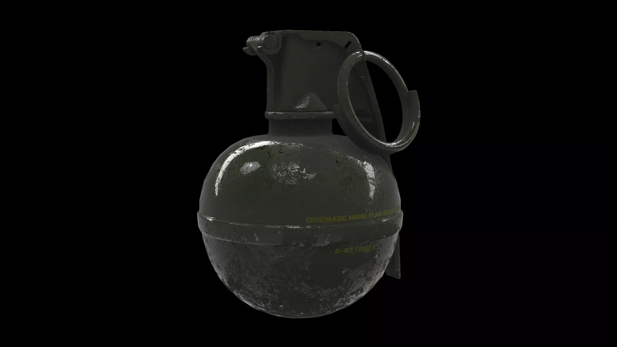 hand grenade 02 3D model_0
