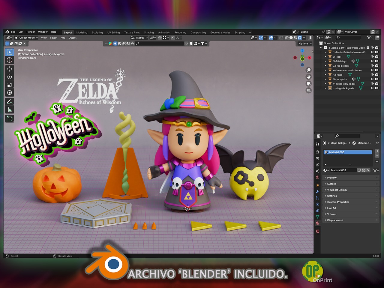 Zelda - echoes of HALLOWEEN - 3D print model_6
