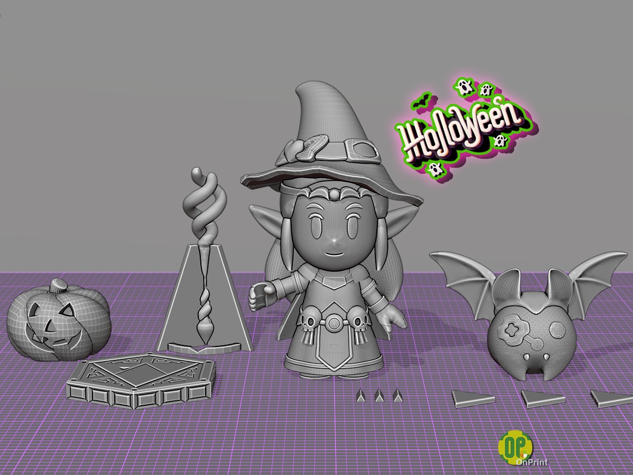 Zelda - echoes of HALLOWEEN - 3D print model_3