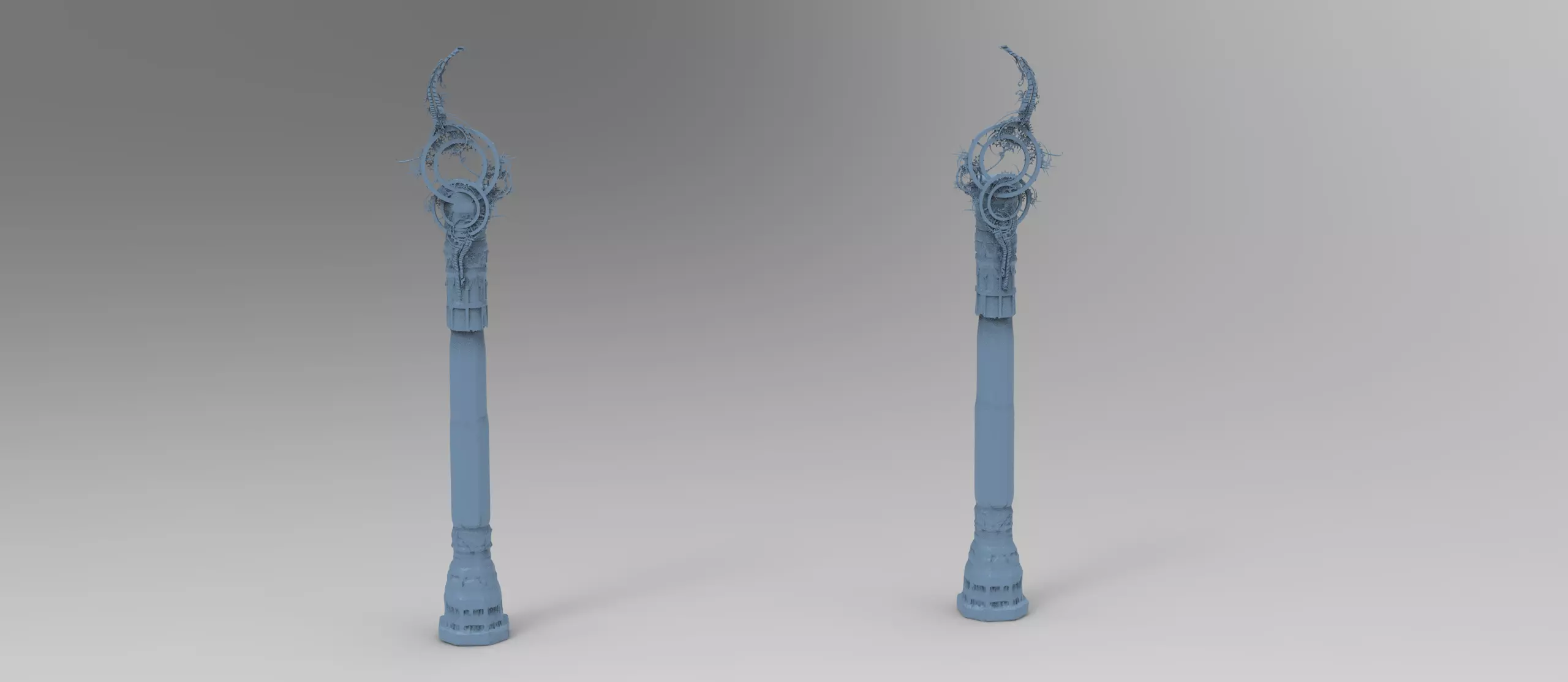 Final Fantasy Floating island tower  3D model_0