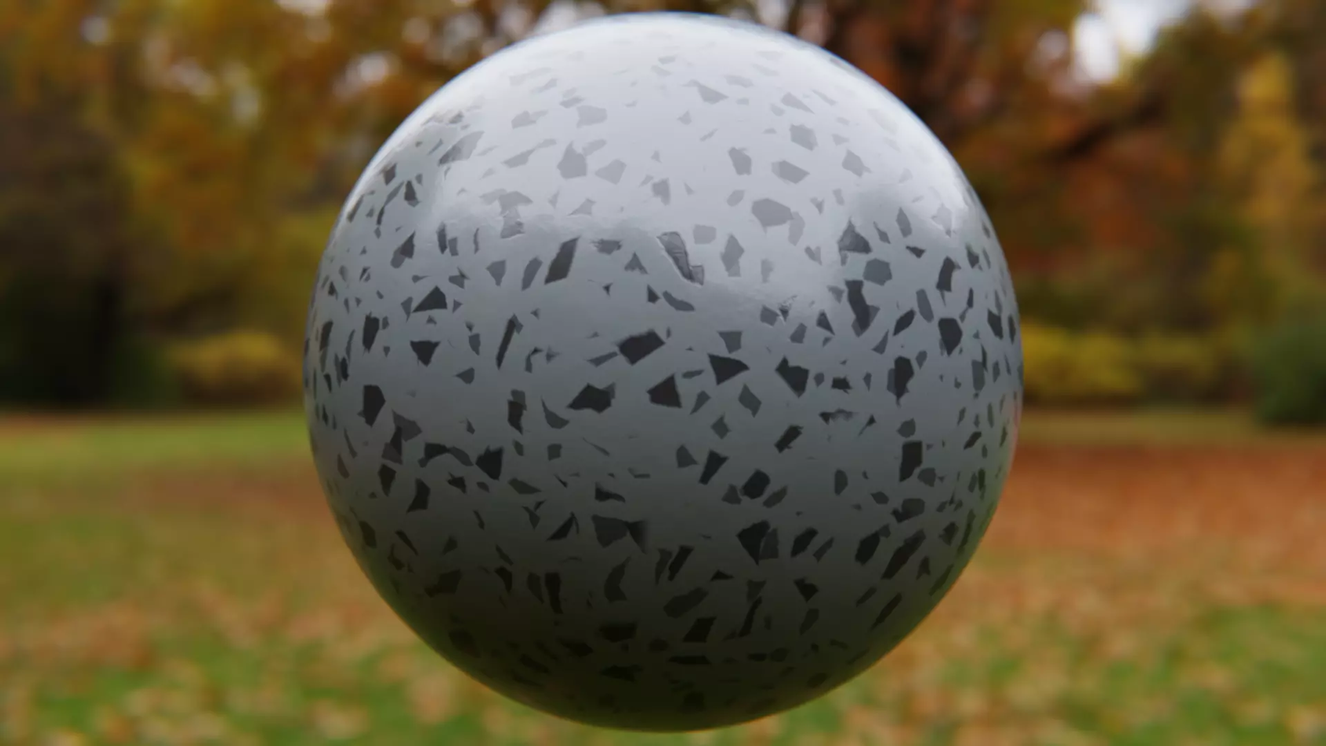 Procedural Grey Terrazzo Concrete Texture - Seamless Material Texture