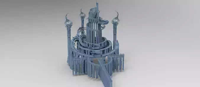 Final Fantasy Floating cityscape