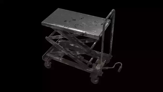 hydraulic lift trolley 3D model