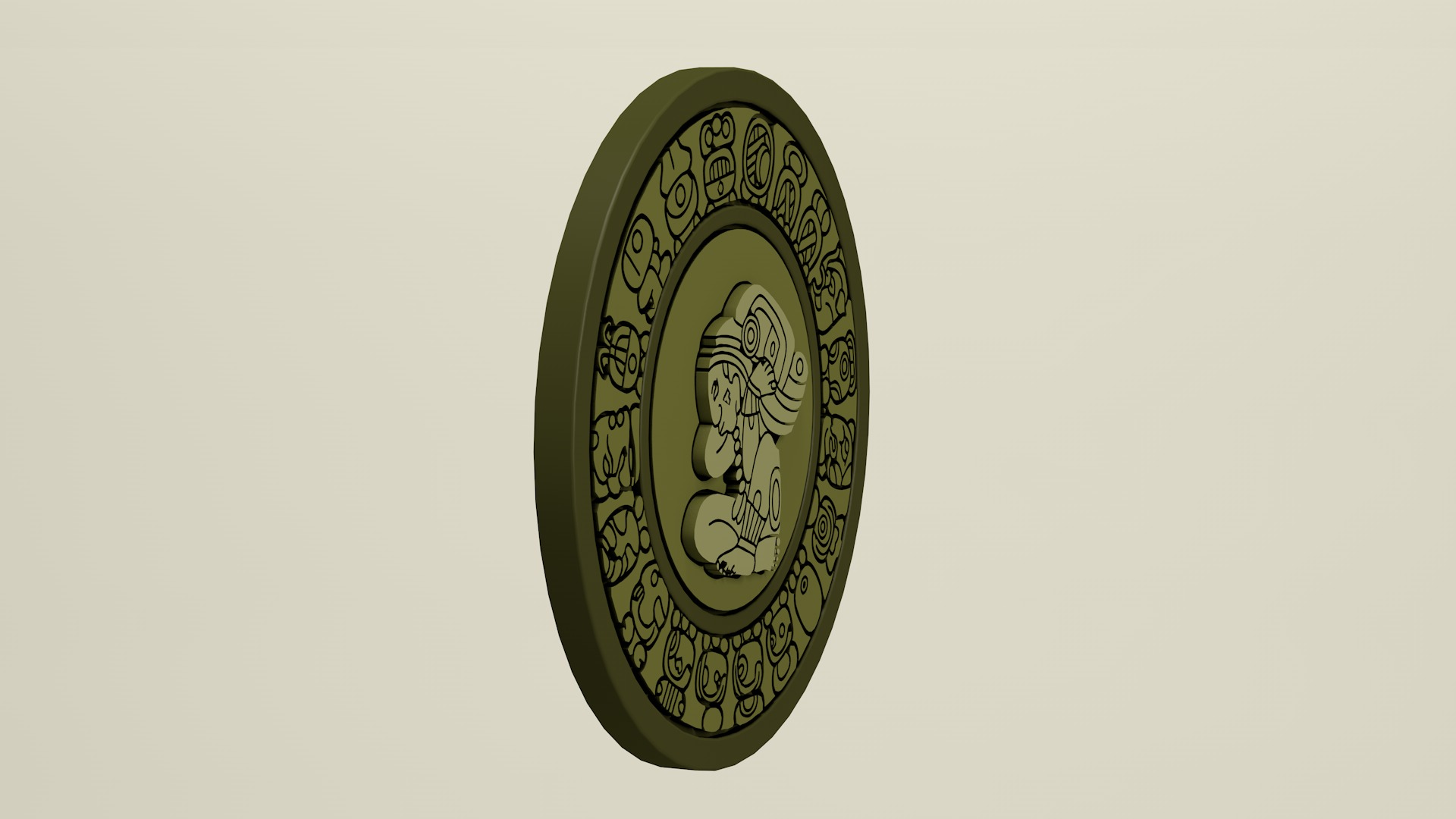 Mayan Calendar 3D model_9
