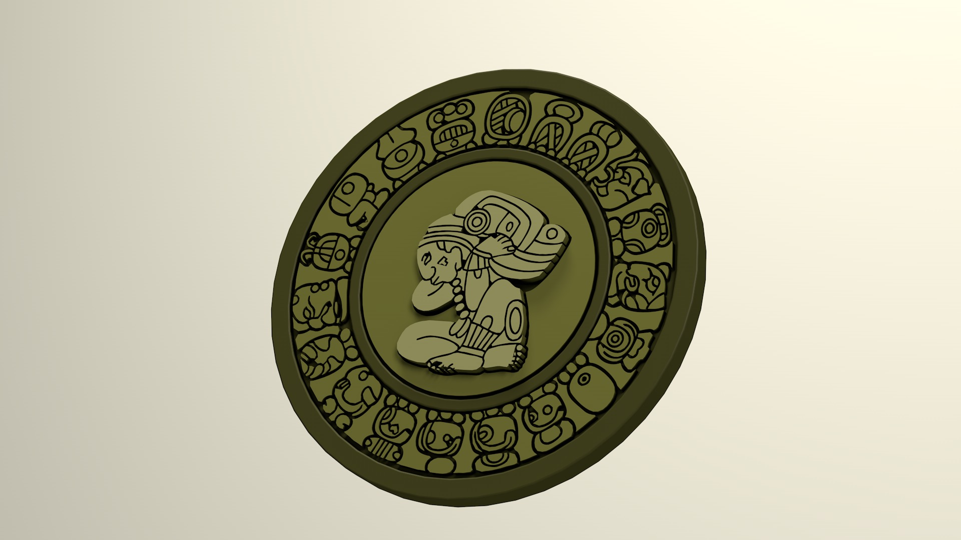 Mayan Calendar 3D model_5