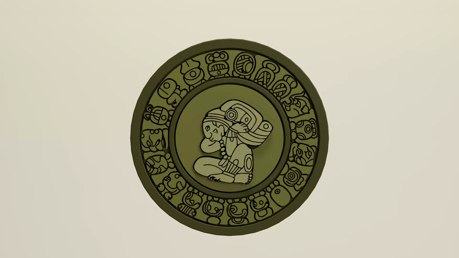 Mayan Calendar 3D model_0