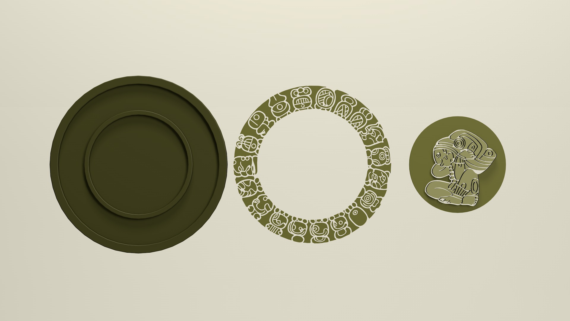 Mayan Calendar 3D model_7