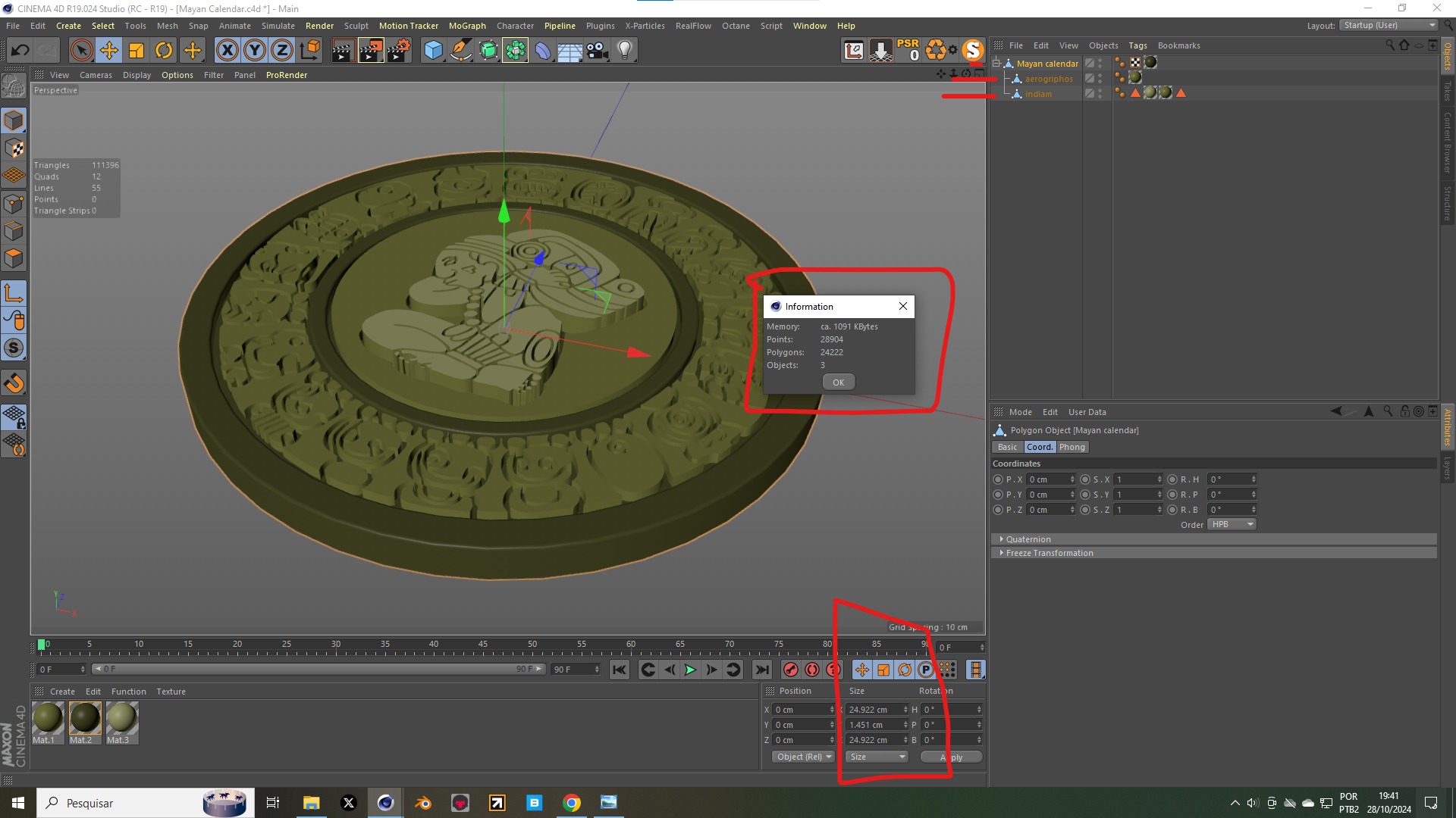 Mayan Calendar 3D model_2