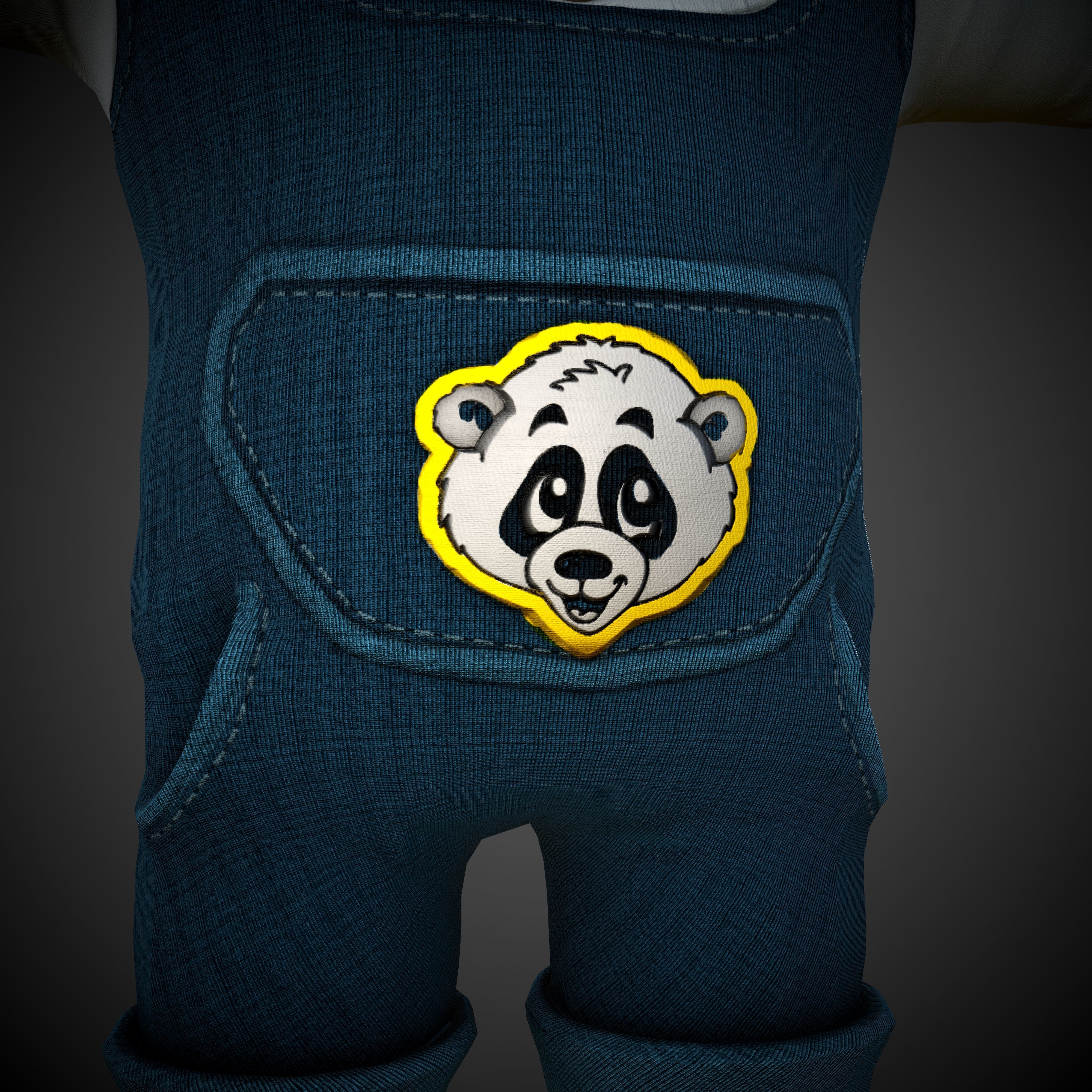 Cartoon Boy Low-poly 3D model_7