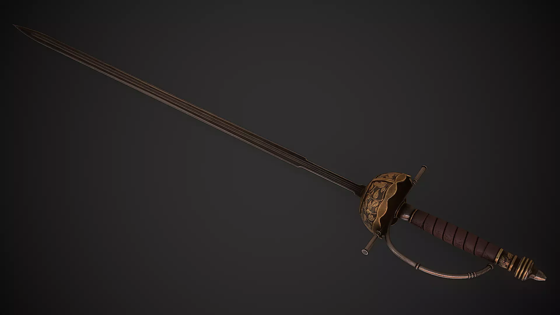 Acies - Inquisitor Rapier Low-poly 3D model