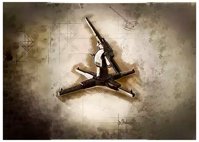 Antiaircraft model  3D print model