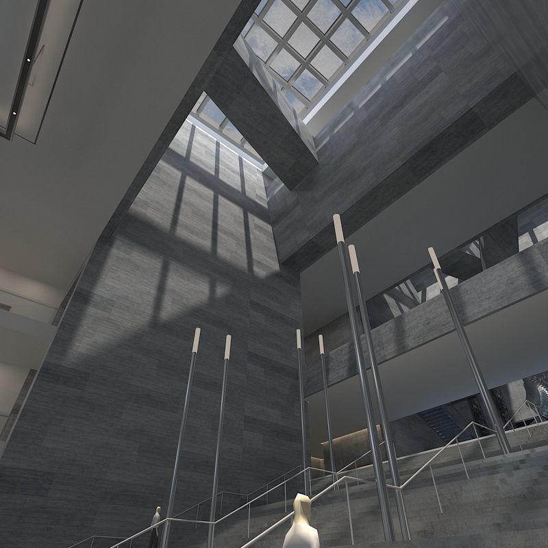 Museum Hall 3D model_7