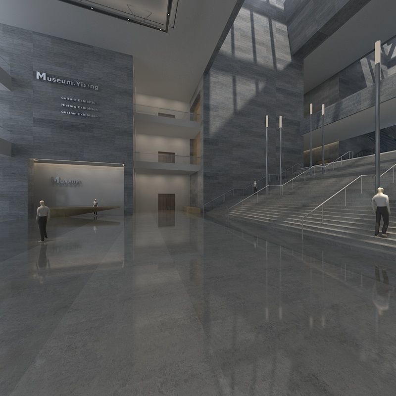 Museum Hall 3D model_1