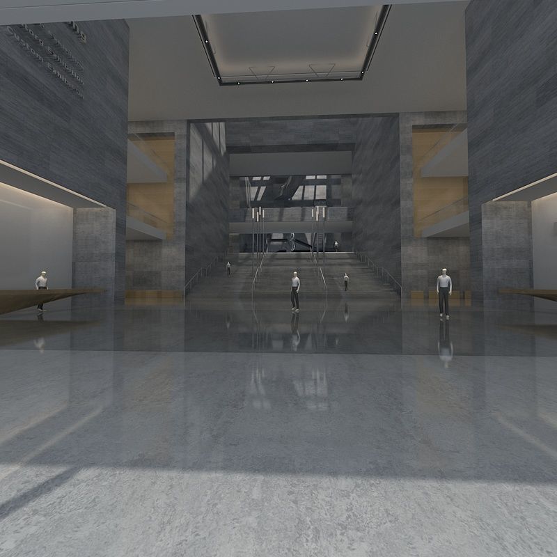 Museum Hall 3D model_10